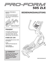 Pro-Form 505 ZLE Bedienungsanleitung
