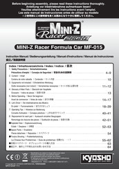 Kyosho MINI-Z Racer Formula Car MF-015 Bedienungsanleitung
