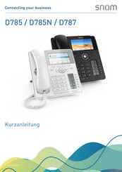 Snom D785 Kurzanleitung