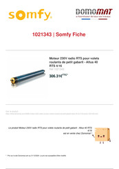 SOMFY Altus 40 RTS Gebrauchsanweisung