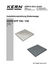 KERN KFP 3000V20NM Installationsanleitung