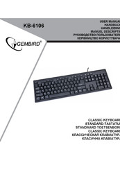 Gembird KB-6106 Handbuch