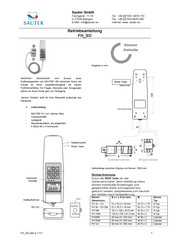 Sauter FH 50 Betriebsanleitung