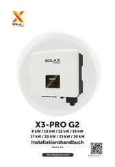 SolaX Power X3-PRO-10K-G2 2D Installationshandbuch