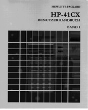 HP 41CX Benutzerhandbuch