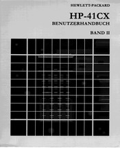 HP 41CX Benutzerhandbuch