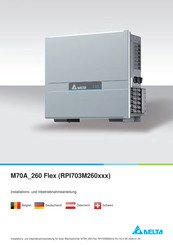 Delta M70A 260 Installations- Und Inbetriebnahmeanleitung