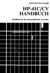 HP 41CV Handbuch