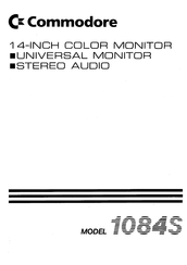 Commodore 1084S Bedienungsanleitung