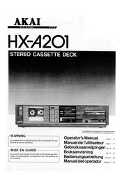 Akai HX-A201 Bedienungsanleitung