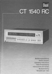 Dual CT 1540 RC Bedienungsanleitung