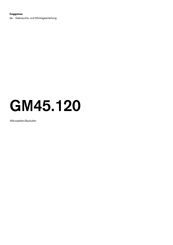 Gaggenau GM45.120 Gebrauchs- Und Montageanleitung