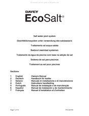 Davey EcoSalt DES20CE Handbuch