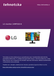 LG 24MP500 Bedienungsanleitung