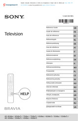 Sony BRAVIA KD-55X8 J Serie Referenz-Anleitung