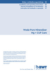 BWT Woda-Pure Mineralizer Mg + CUF CARE Einbau- Und Bedienungsanleitung
