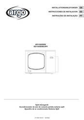 Argo AEI1G65EMX3PH Installationsanleitungen