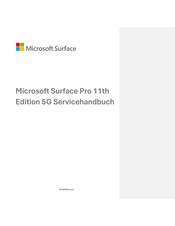 Microsoft Surface Pro 11th Edition Servicehandbuch