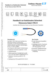 Endress+Hauser CYK10 Handbuch Zur Funktionalen Sicherheit