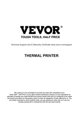 VEVOR MHT-P8008 Bedienungsanleitung