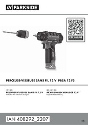 Parkside PBSA 12 F5 Originalbetriebsanleitung