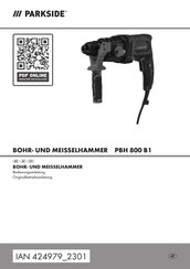 Parkside PBH 800 B1 Bedienungsanleitung