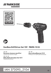 Parkside Performance PBSPA 12 C3 Originalbetriebsanleitung