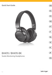 Behringer BH 470 Schnellstartanleitung