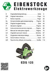 Eibenstock EDS 125 Originalbetriebsanleitung