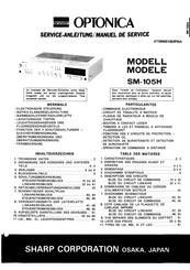 Sharp Optonica SM-105H Serviceanleitung