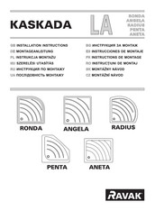 RAVAK KASKADA LA RADIUS Montageanleitung