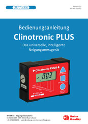 Wyler Clinotronic Plus Bedienungsanleitung