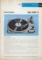 Dual 1006/A Serviceanleitung