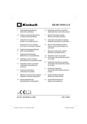 Einhell GE-UB 18/250 Li E Originalbetriebsanleitung