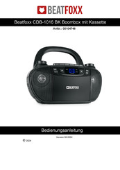 Beatfoxx CDB-1016 BK Bedienungsanleitung