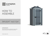 Palram CANOPIA SKYLIGHT Montageanleitung