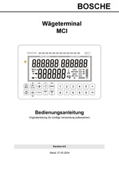 Bosche EWI Bedienungsanleitung