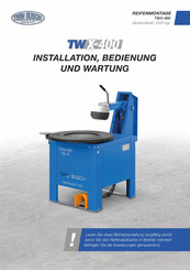 Twin Busch TWX-400 Installation, Bedienung Und Wartung
