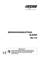 Echo PB-770 Bedienungsanleitung
