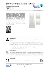 Johnson Controls STM-11 Serie Installationsanleitung