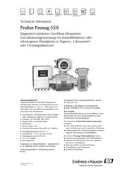 Endress+Hauser Proline Promag 55H Technische Information
