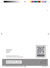 Silvercrest 427772 2301 Bedienungsanleitung Und Sicherheitshinweise