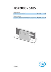 Siko MSK2000 Originalmontageanleitung