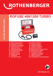 Rothenberger PIPECUT TURBO 400 Bedienungsanleitung