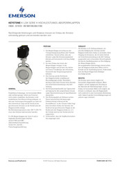 Emerson Keystone Einbau-, Betriebs- Und Wartungsanleitung