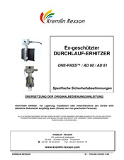 Kremlin-Rexson AD 60 Bersetzung Der Original Bedienungsanleitung