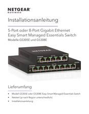 NETGEAR GS308E Installationsanleitung