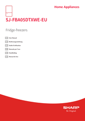 Sharp SJ-FBA05DTXWE-EU Bedienungsanleitung