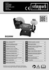 Scheppach BG200W Originalbetriebsanleitung