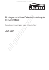 JUNO JDS 3530 Montagevorschrift Und Gebrauchsanleitung